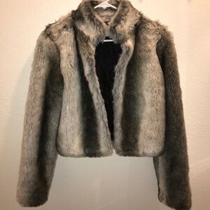 BCBG Faux Fur Jacket